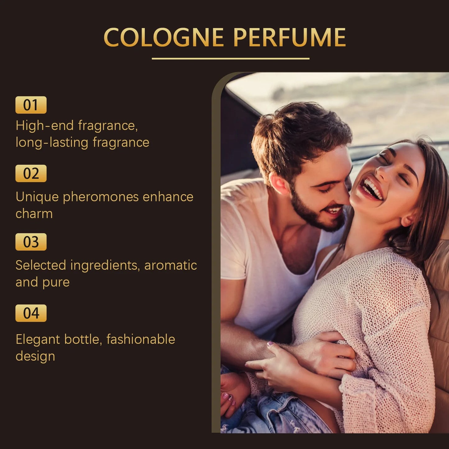 Valentines Day 50mi, Pheromone Perfume, Lasting Fragrance, Fresh Scent, Flirting, Dating, Mens Perfume