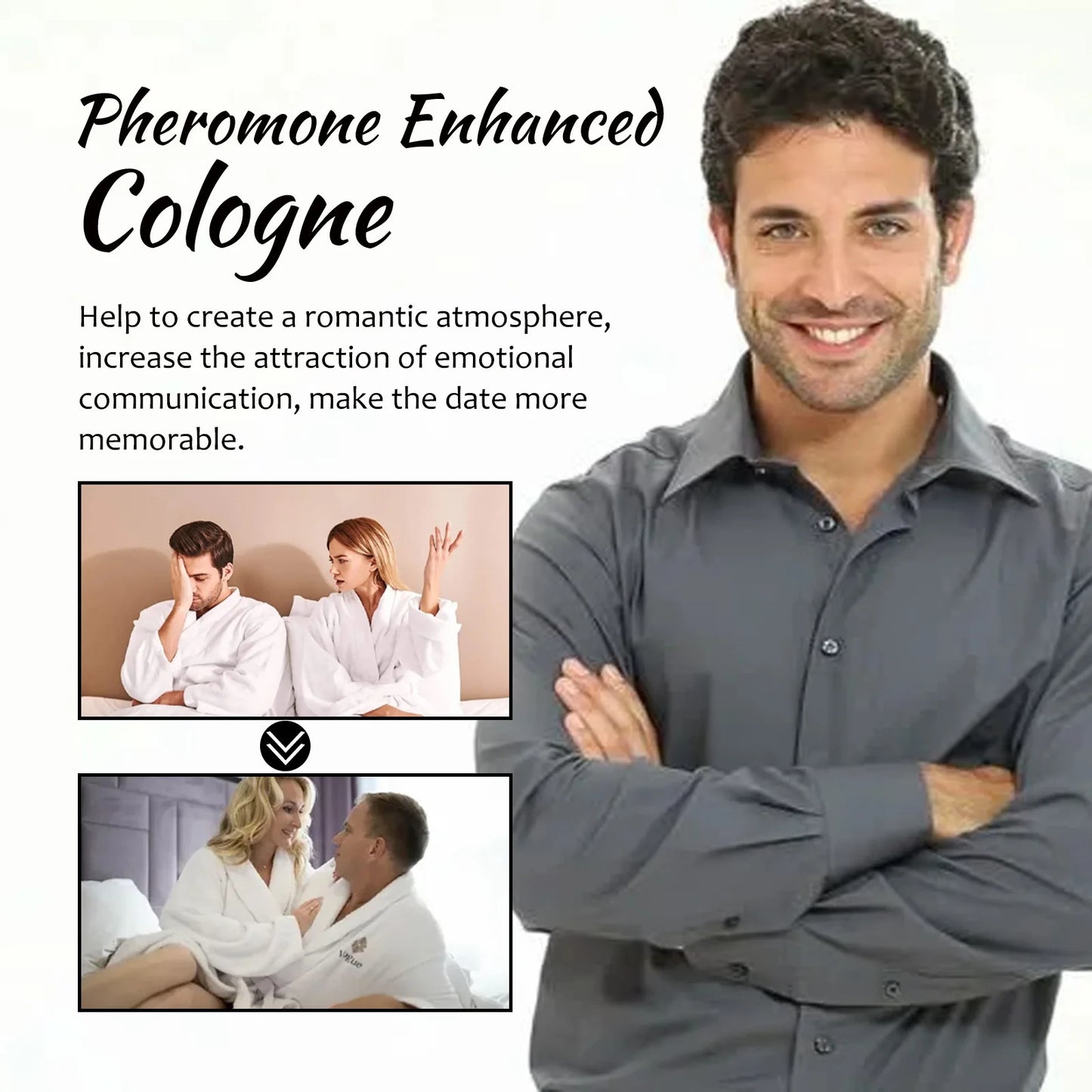 Men's Flirting, Dating, Romantic Perfume, 50mi Deodorant Mist, Long Lasting Fragrance