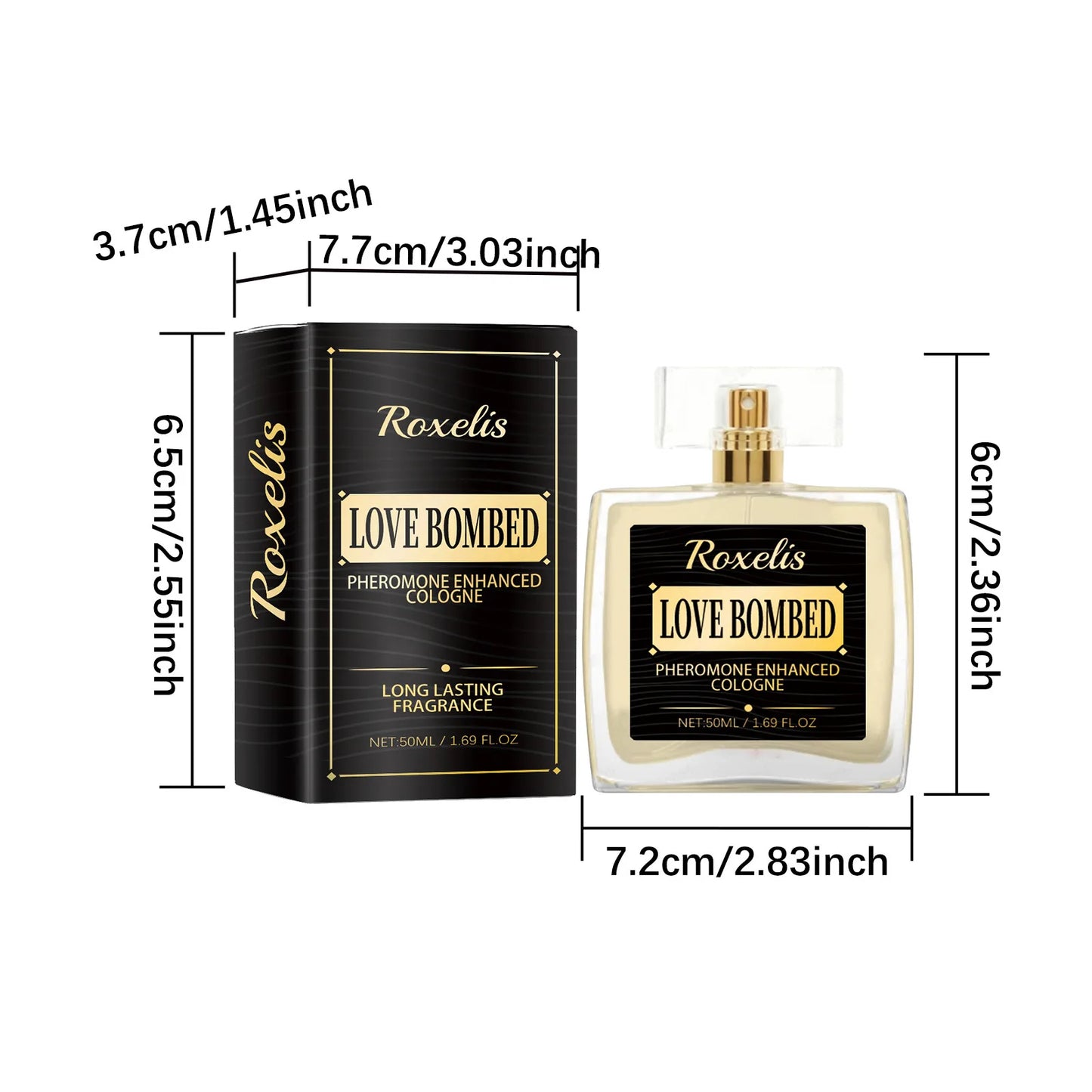 Men's Flirting, Dating, Romantic Perfume, 50mi Deodorant Mist, Long Lasting Fragrance