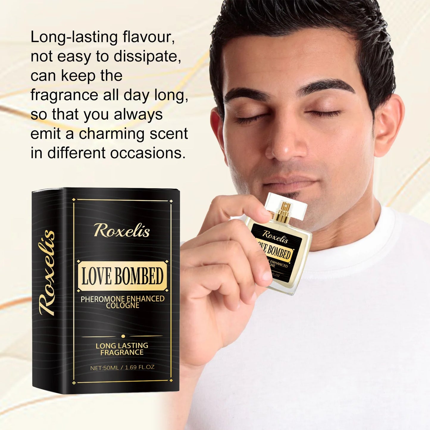 Men's Flirting, Dating, Romantic Perfume, 50mi Deodorant Mist, Long Lasting Fragrance