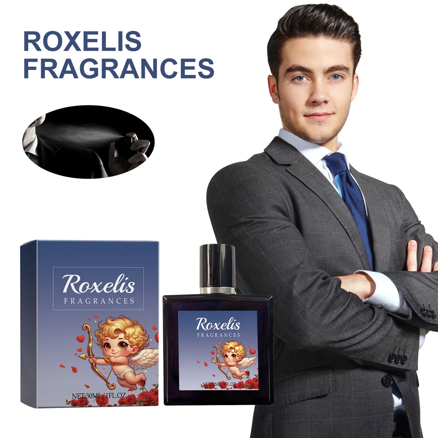Men's Body Cologne, Perfume, Refreshing, Relaxing Pheromone Fragrance, Dating Gentlemen Scent