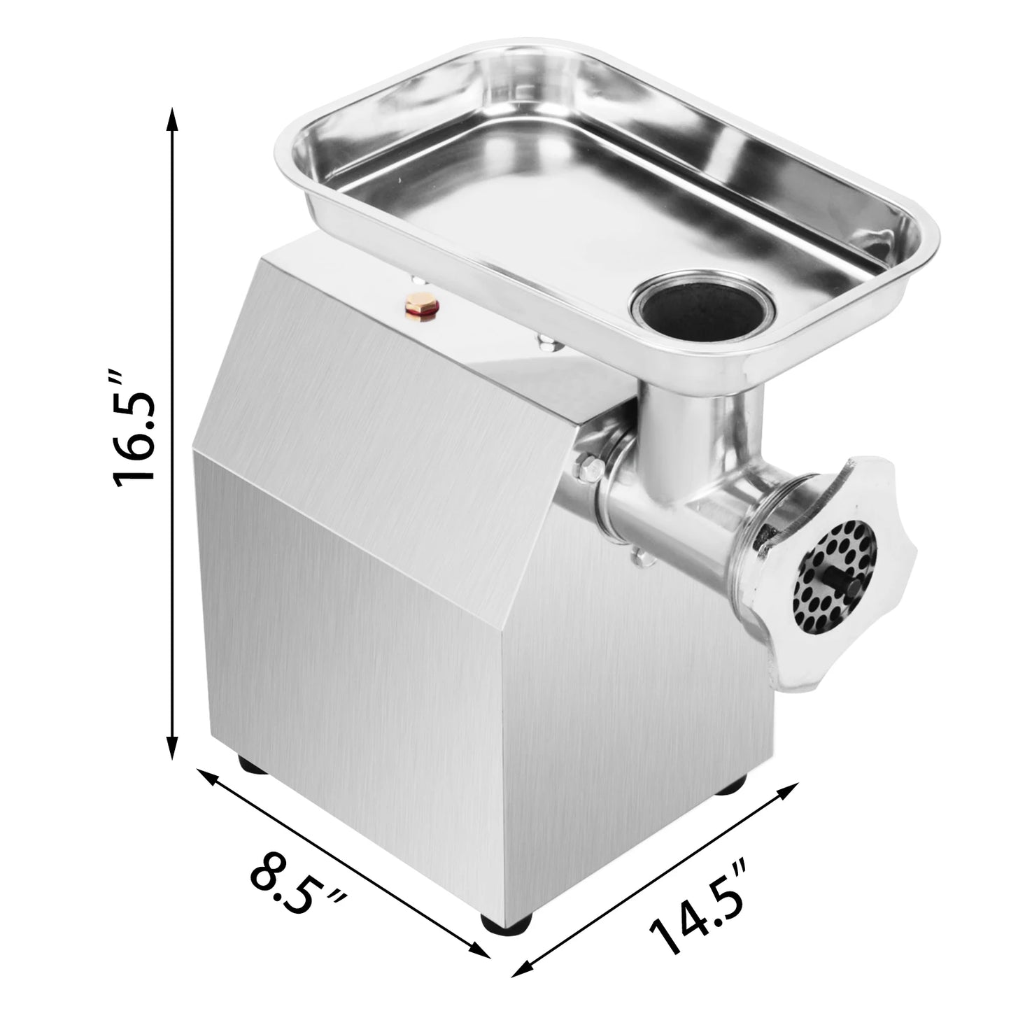 Electric Meat Grinder/Mincer, 250Lbs/hr,1100W Commercial Kitchen Chopper, Food Processor, Sausage Maker