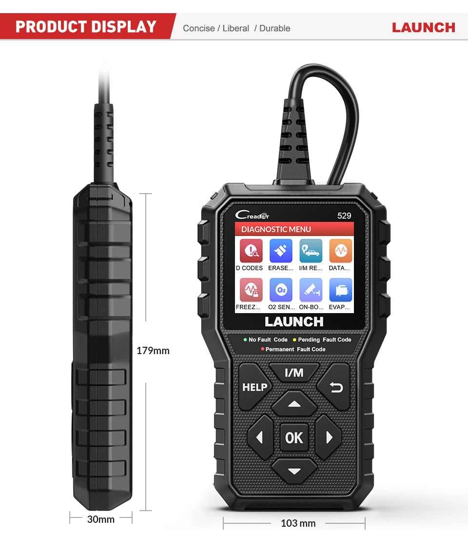 OBD2 Code Reader, Fault Code Reader, Car Scanner