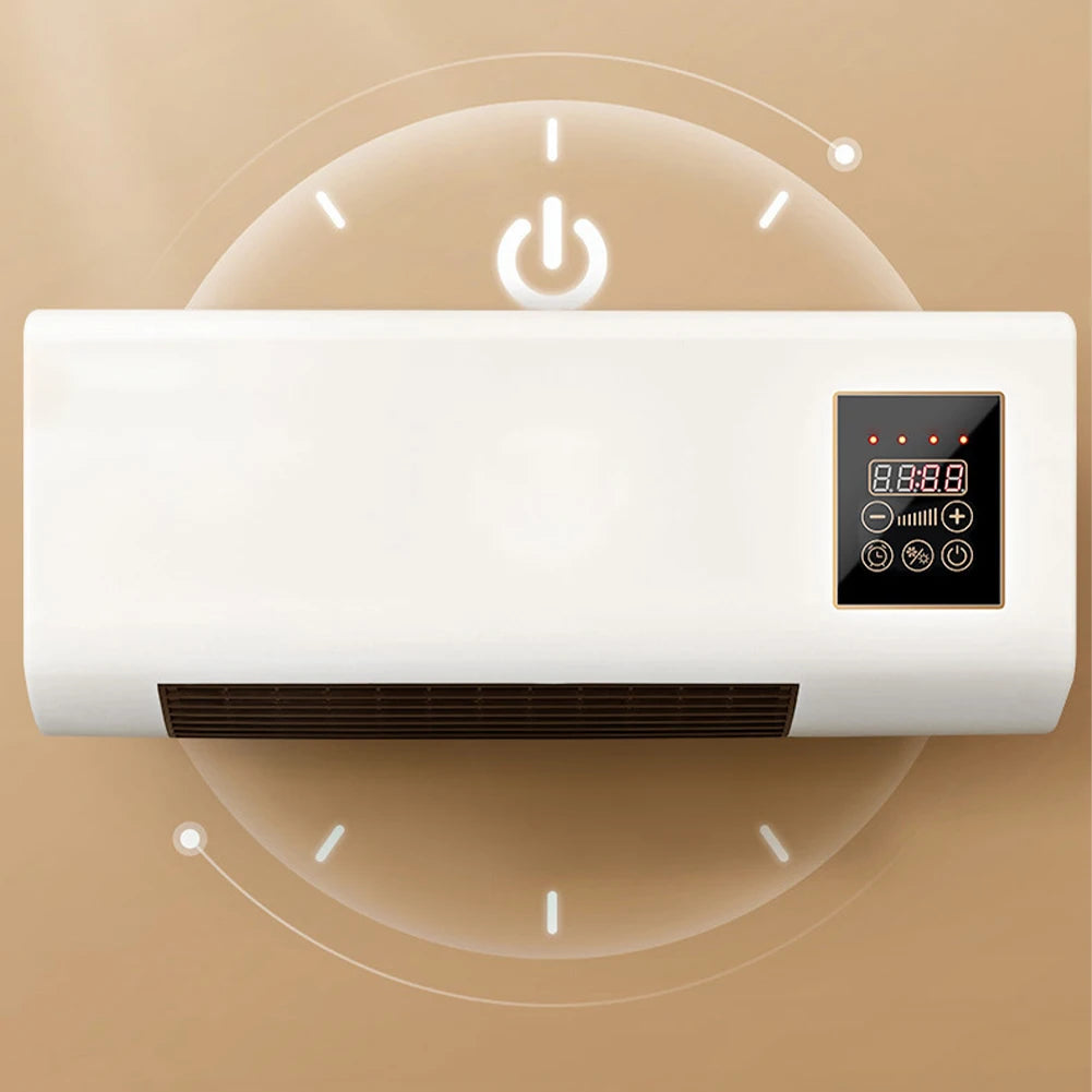 Electric Heater Air Conditioner Combo Wall Mounted Home Space Warm Room Heaters Heating and Cooling Cooler Fan For Home Office