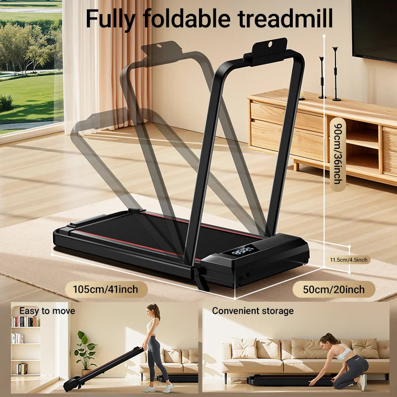 Lightweight, Incline Walking Treadmill, LED Display, Diamond Belt, Fits Under Desk, for Home/Office