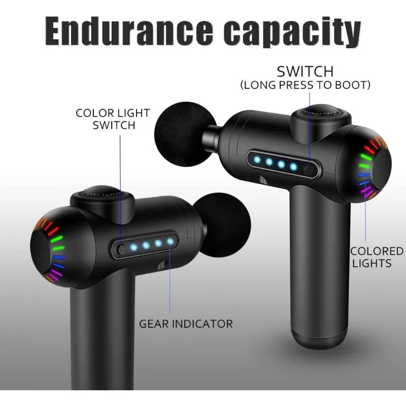 Massage Gun Pocket Fascia Gun Electric 20 Speed Handheld Muscle Percussion Massager