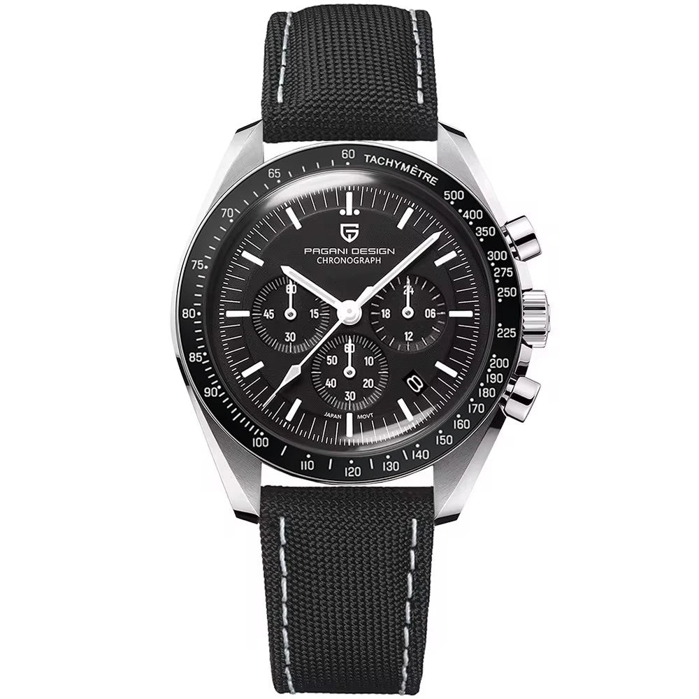 Sport Panda Mens Watch, Quartz Chronograph, Luxury Business Watch, Mechanical Automatic Waterproof Sapphire Mirror