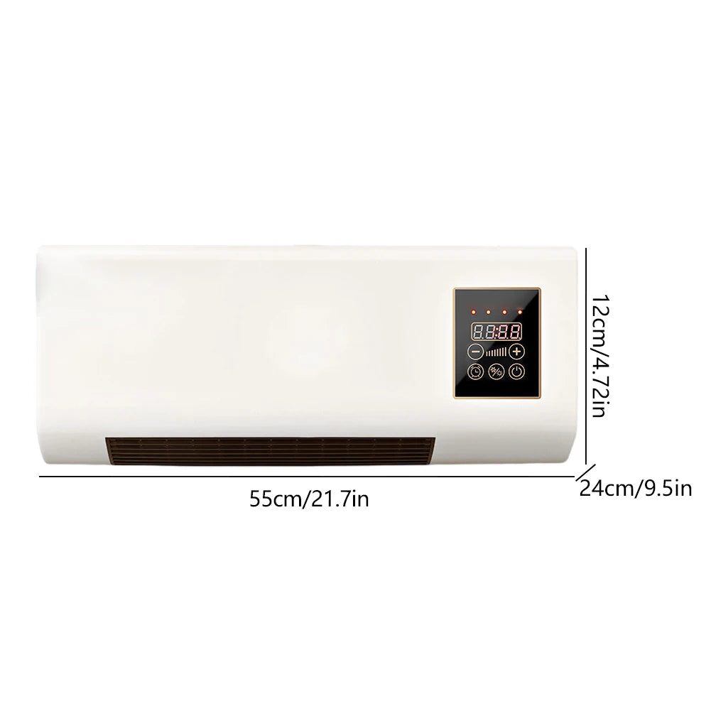 Electric Heater Air Conditioner Combo Wall Mounted Home Space Warm Room Heaters Heating and Cooling Cooler Fan For Home Office