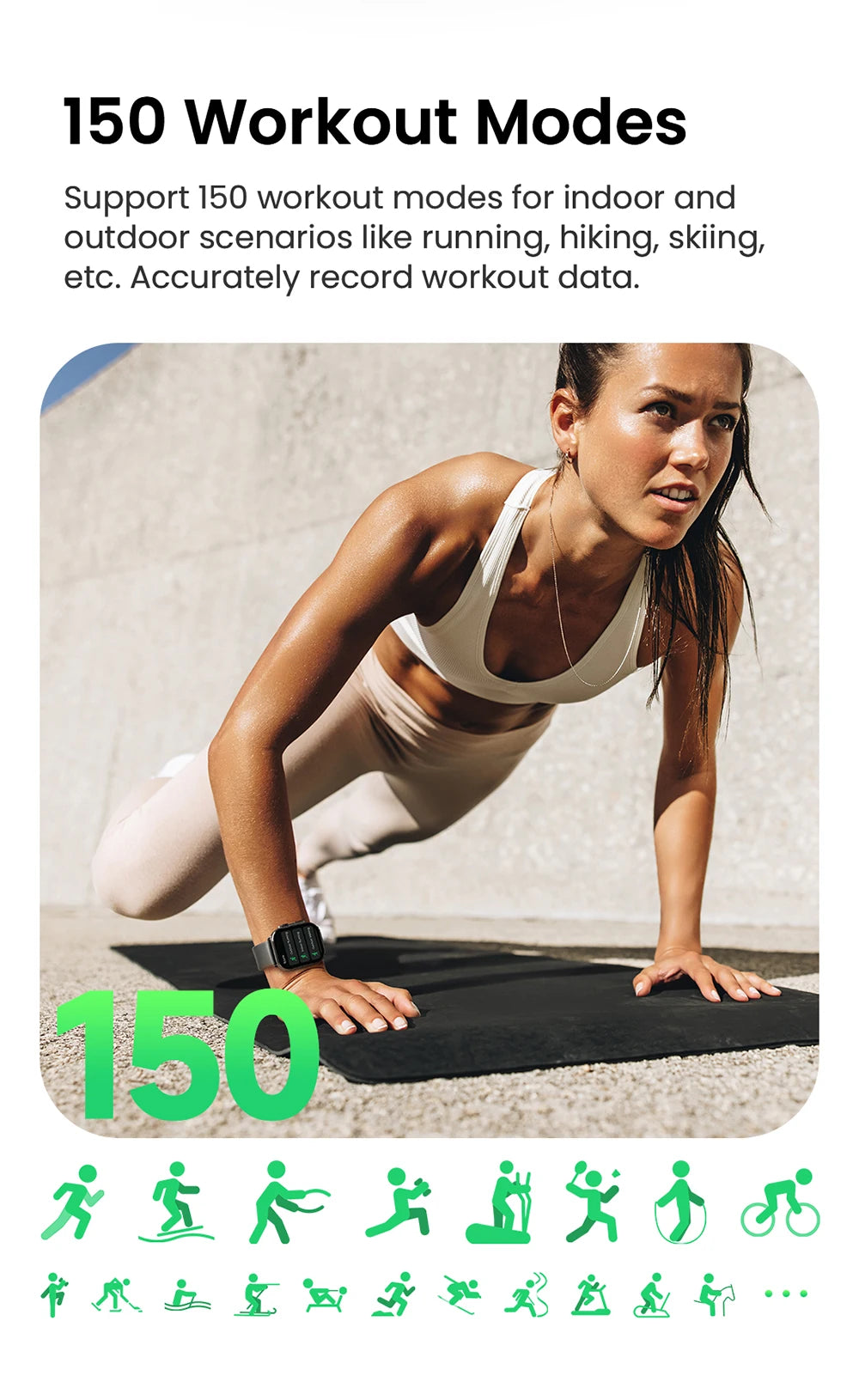 Mens Womens Smart Watch,Professional, Waterproof for Sports Health Bluetooth