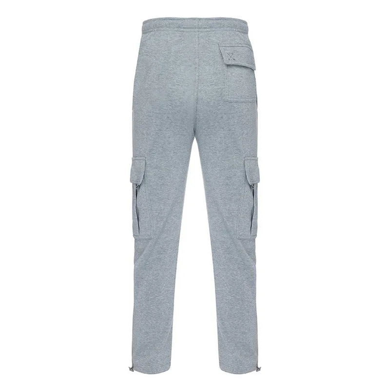 Mens Cargo Pants Elastic Waist, Outdoor and Athletic Sweatpants