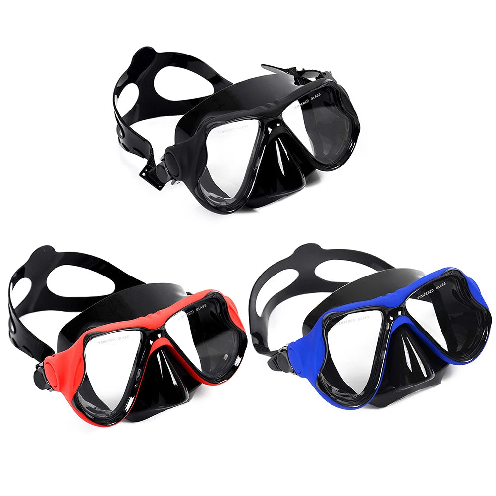 Professional Snorkeling Mask Panoramic View Goggles Wear Resistant Free Diving Mask for Free Swim