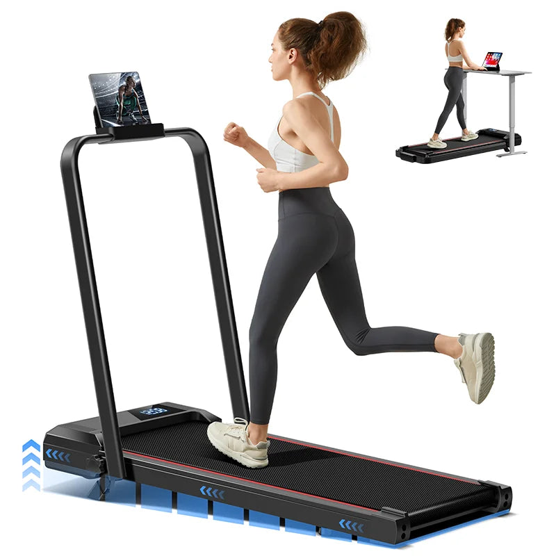Lightweight, Incline Walking Treadmill, LED Display, Diamond Belt, Fits Under Desk, for Home/Office