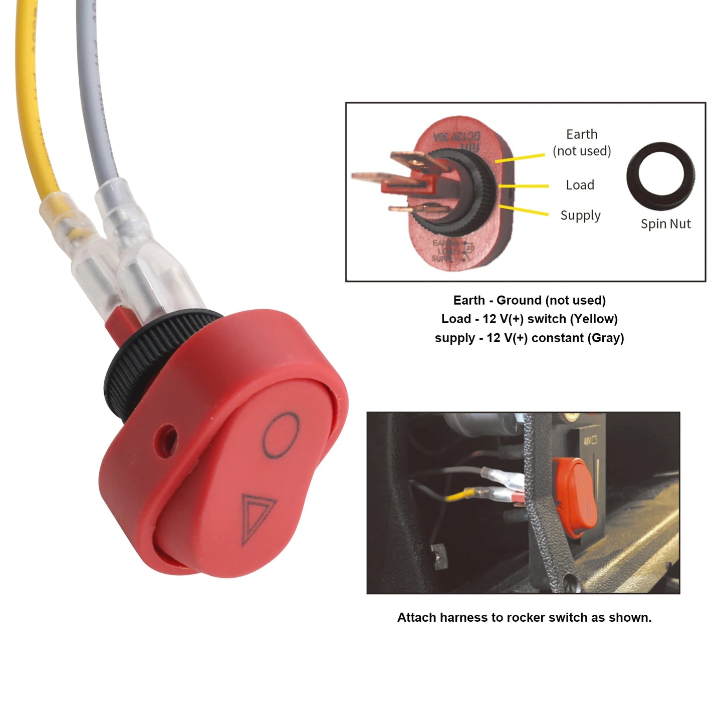Golf Cart Turn Signal Blinker Kit, Upgrade Kit for Lights Fit for EZGO/Club Car/Yamaha, Includes Horn, Brake Pad