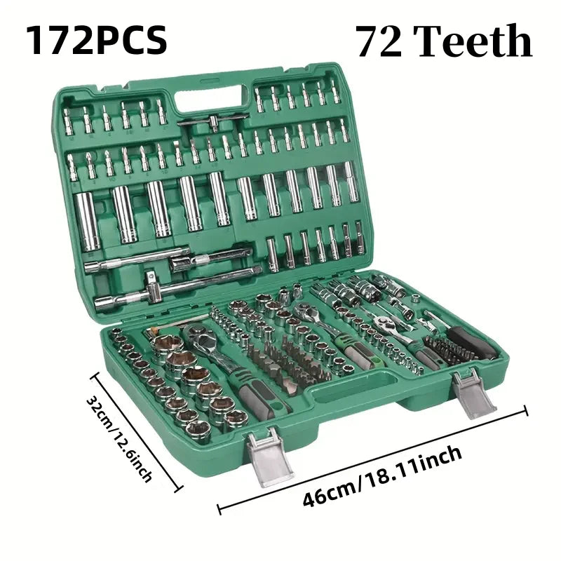 GREAT FATHER'S DAY GIFT, 72 Teeth, 151pc & 216pc Professional/Home, Hardware Hand Set