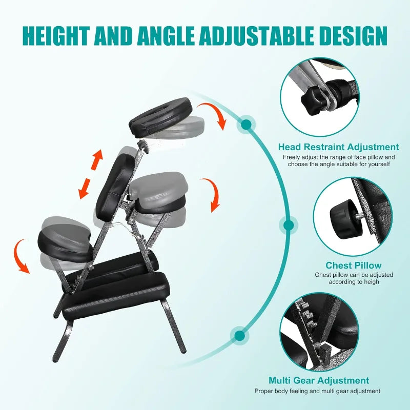 4 inch Thick Sponge Face Cradle, foldable, Portable, Massage Chair, Spa Salon Massage Chair