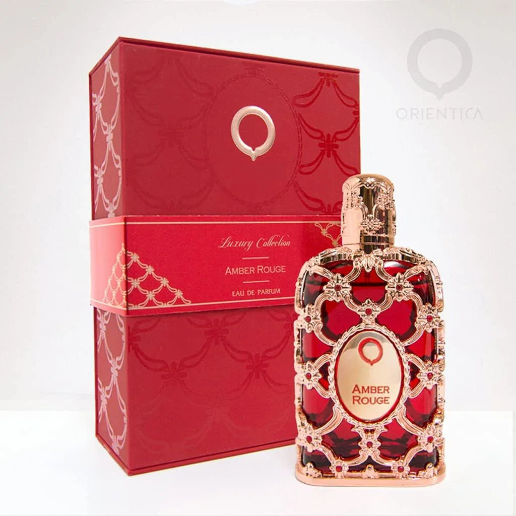 Amber Rouge EAU de Parfum Spray, Luxurious Unisex Fragrance with Amber and Seaweed
