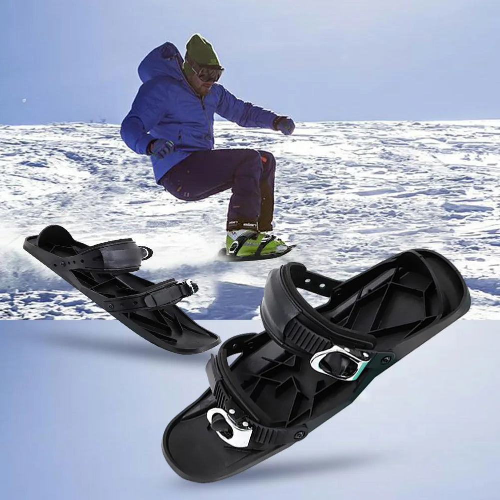 Adjustable Short Shoes and Mini Ski Skates, Skiing, Skating