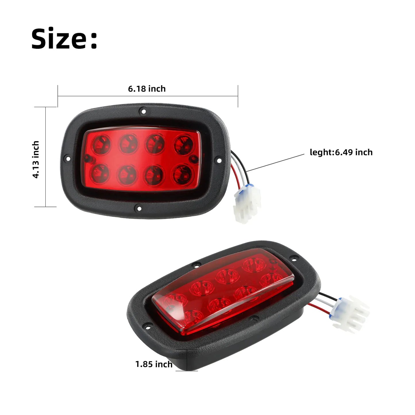 12 Volt Tail Lights, 1982-Up Yamaha G14,G16/G19,G/22, OEM #1017035