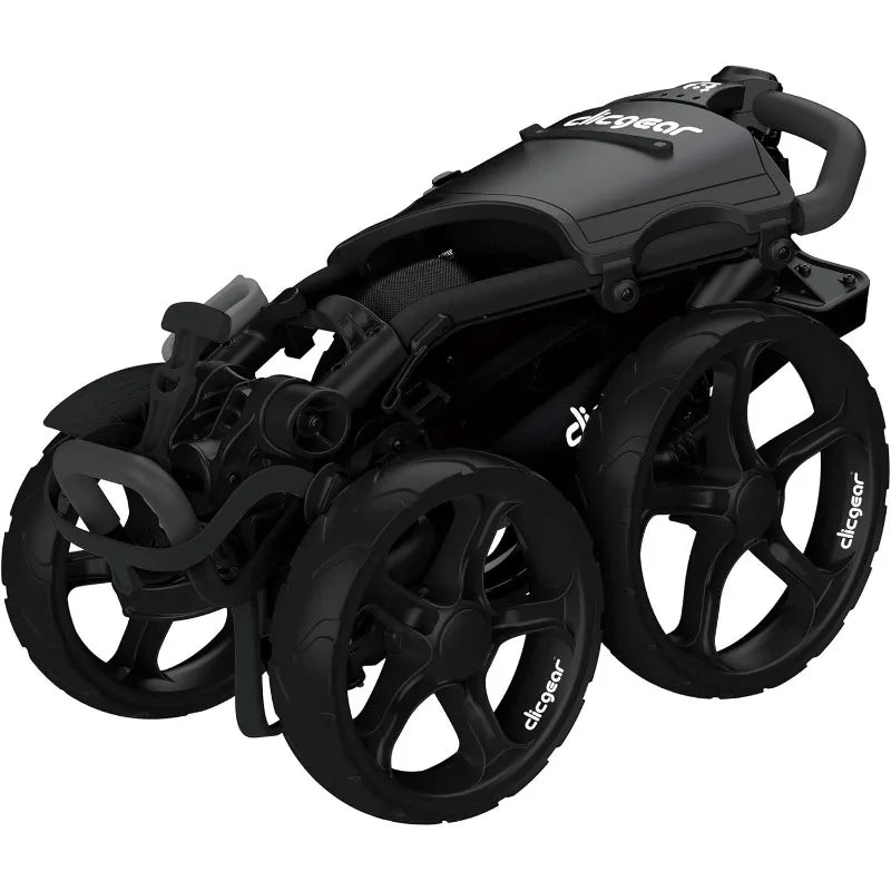 Clicgear Golf Push Cart, 4-Wheel Foldable Walking Golf Cart
