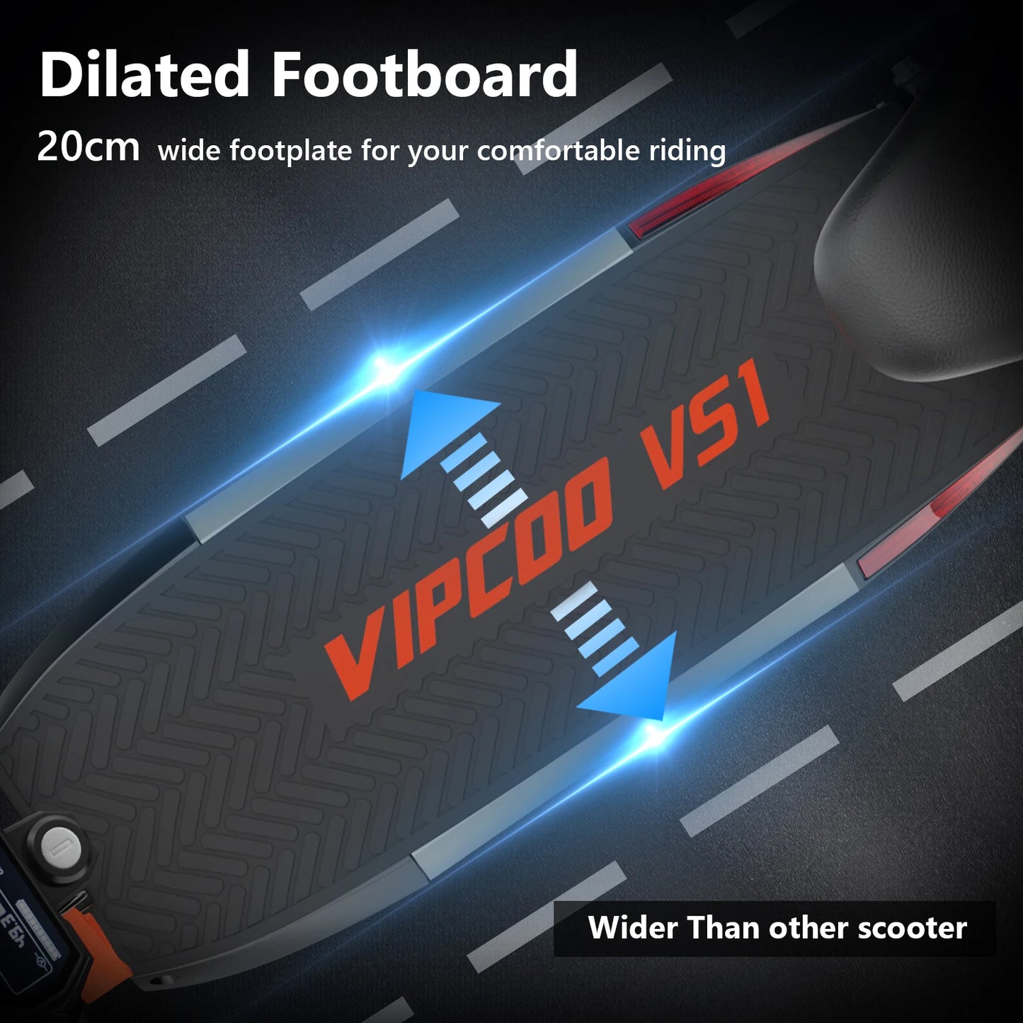 E-Scooter 700W Motor, 48V13AH Battery Portable Electric Scooter, 10 Inch Off-road Air Tire