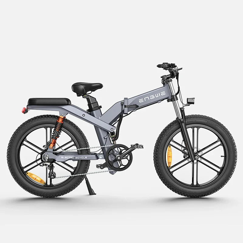 1200W Motor, 48V 29AH, Engine 26x24x20, Fat Tires, Folding mountain E-Bike