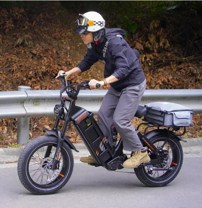 Adult Electric Bike, 2-20" Tires,1500W Motor,48V 60AH Lithium battery, Mountain and Off Road E-Bike