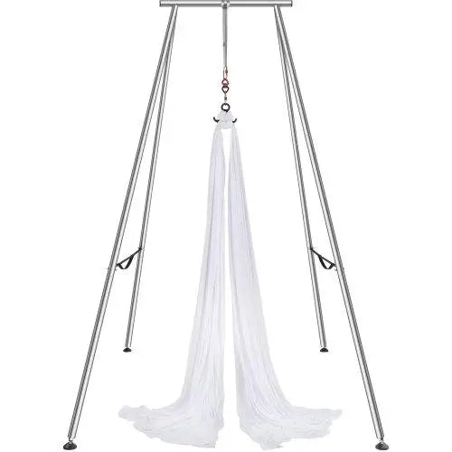 Professional Swing Stand, 6.6 Yds Aerial Hammock, Load Capacity, 551.15 lbs, Indoor 9.6ft High Frame Indoor