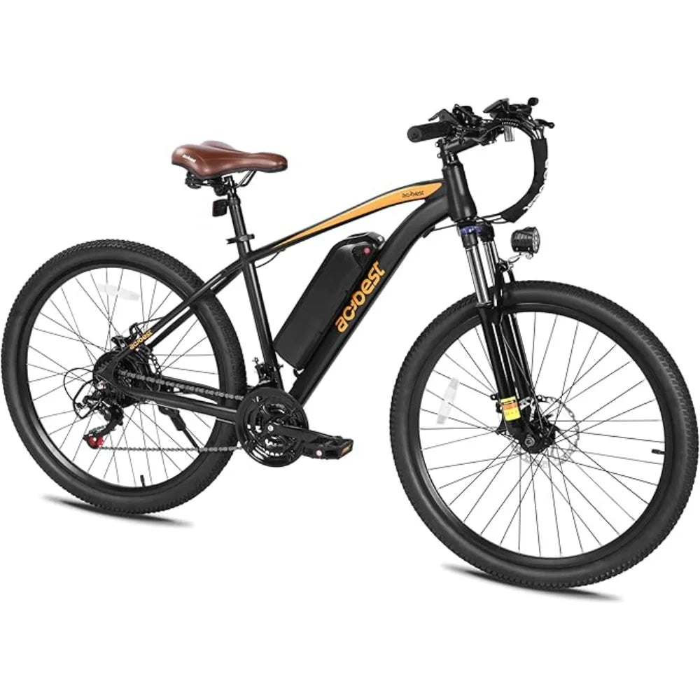 Adults, 26" Electric Mountain Bike, with Peak 750W Motor, 22 mph Top Speed, 21-Speed Lightweight