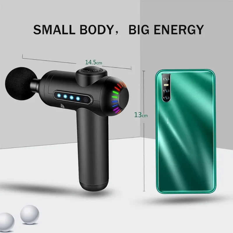Massage Gun Pocket Fascia Gun Electric 20 Speed Handheld Muscle Percussion Massager