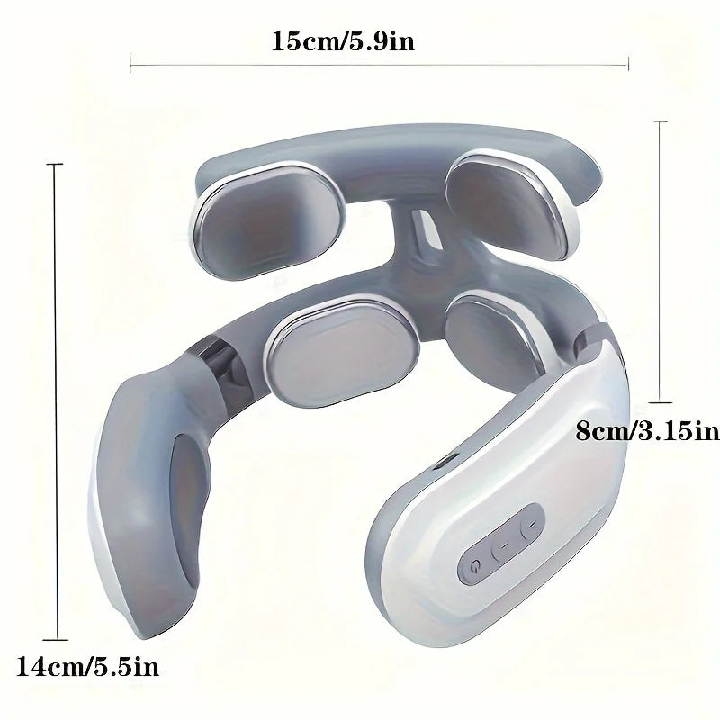 Portable Neck Massager for Neck Pain, Massager with Heat Function, USB Charging
