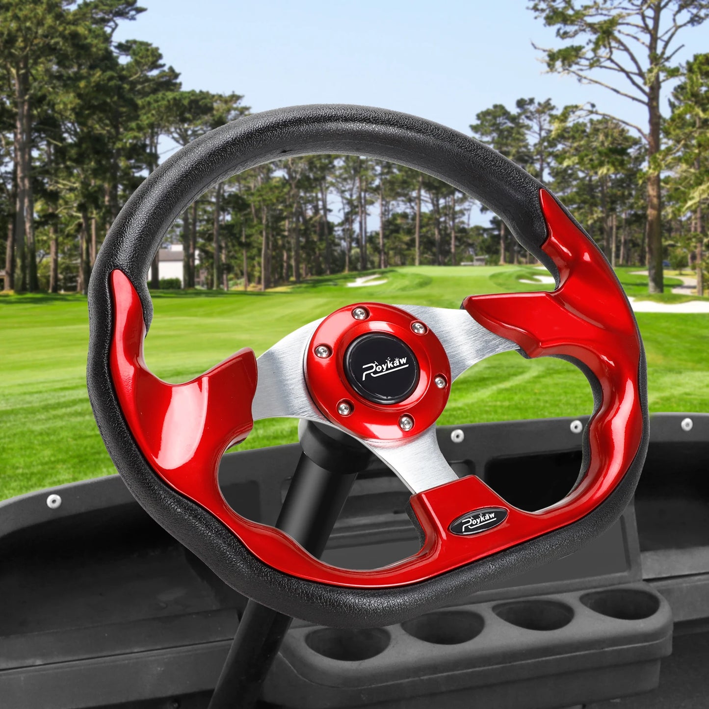 12.5 Inch, Classic Golf Cart Steering Wheel