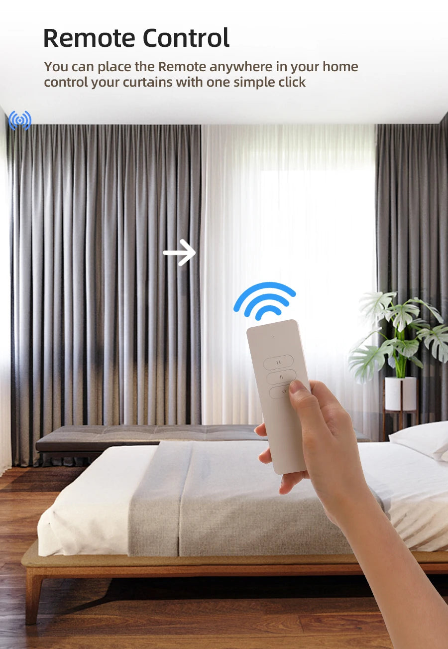 WiFi Homekit Smart Curtain Motor, with Custom Track,Alexa Google, Alice,  Voice Control Electric Stage Curtain