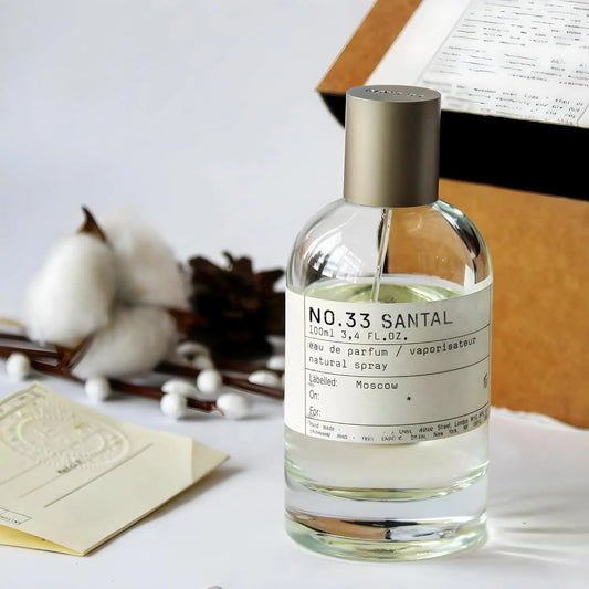 No.33 SANTAL Parfum Spray 3.4oz/100ml Unisex – Signature Sandalwood Scent for Everyday Sophistication