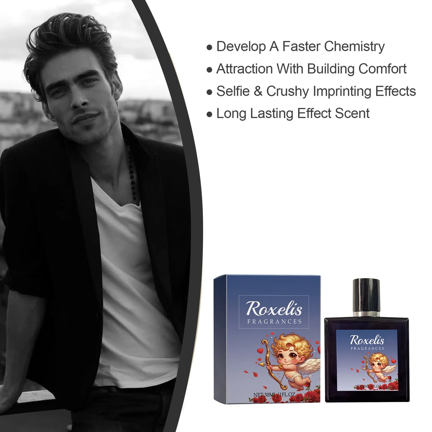 Men's Body Cologne, Perfume, Refreshing, Relaxing Pheromone Fragrance, Dating Gentlemen Scent