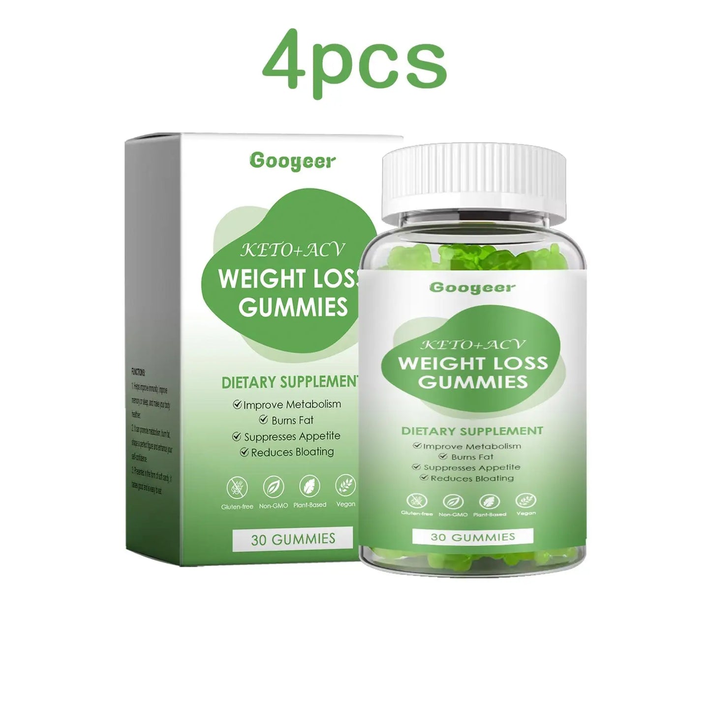 30pcs Slimming Body Gummies, Fat Burner Energy Support ,Dietary Supplement, Fruit Flavor, Anti Cellulite Weight Loss Gummies