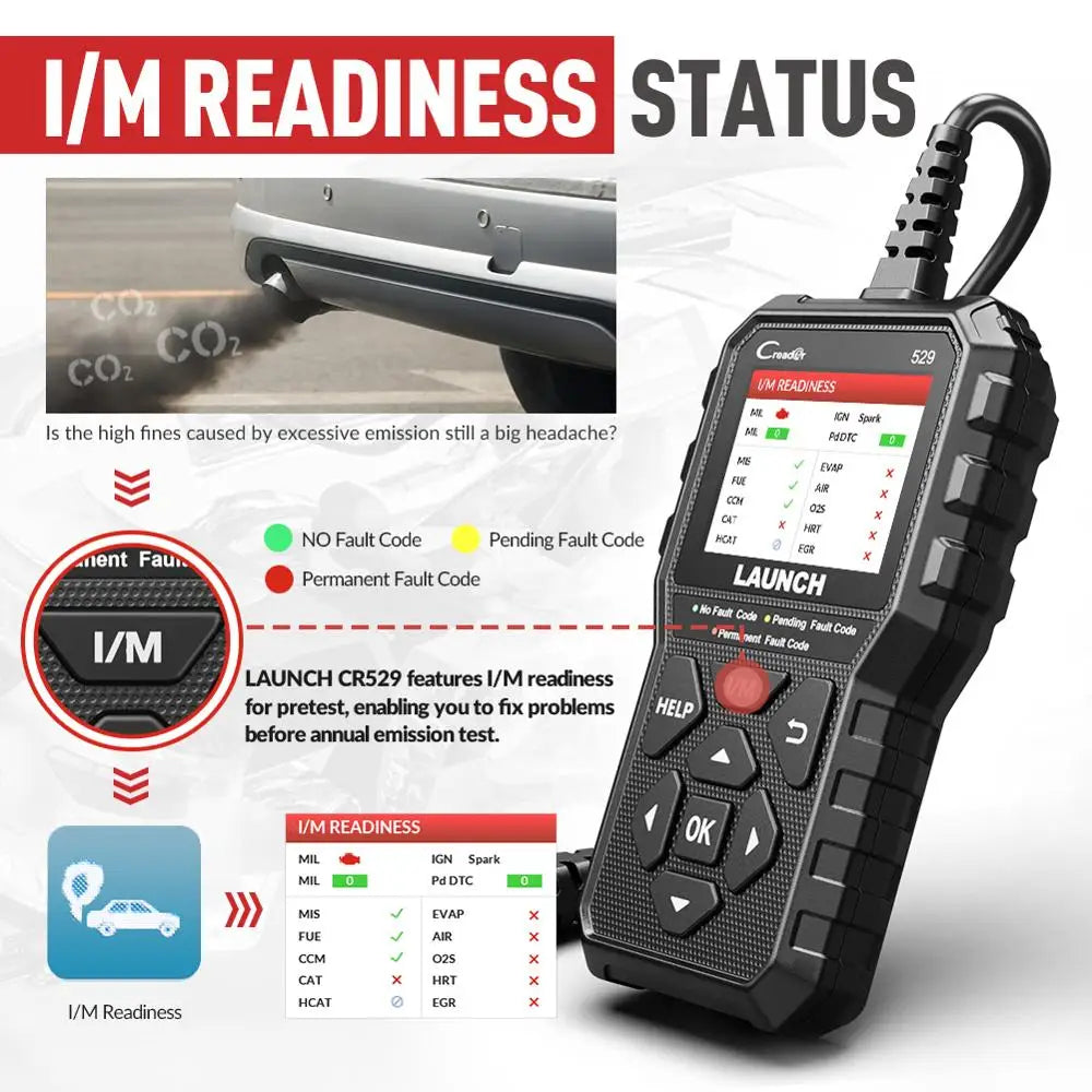 OBD2 Code Reader, Fault Code Reader, Car Scanner