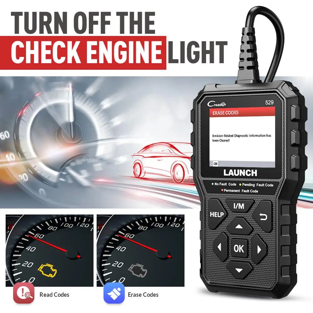 OBD2 Code Reader, Fault Code Reader, Car Scanner