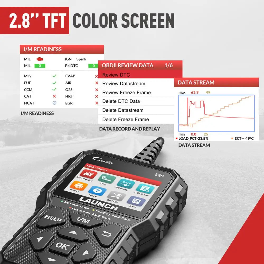 OBD2 Code Reader, Fault Code Reader, Car Scanner