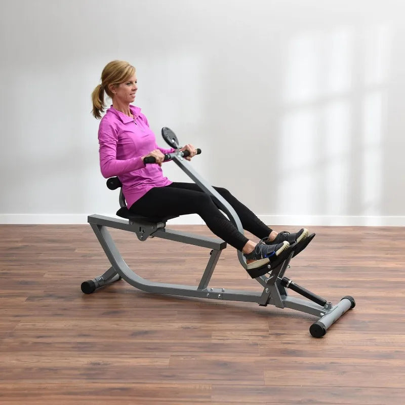 Hydraulic Rower Machine with Smart App, Adjustable Resistance for Home Gym Fitness
