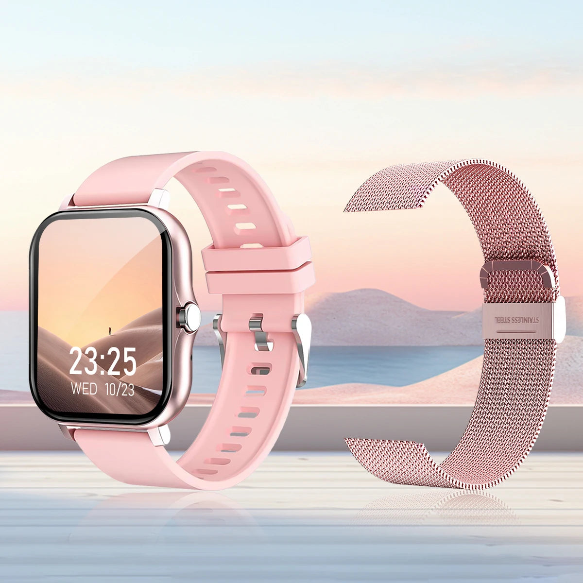 IPhone and Android,Wireless Smart Watch, Call Reminder, Call?Dial Sports Mode,With Rejection Fitness Reminder