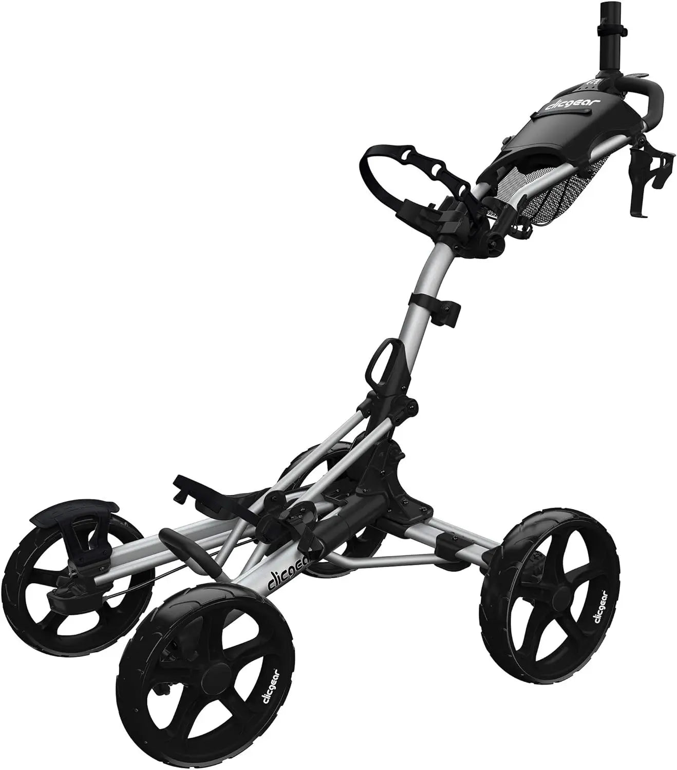 Clicgear Golf Push Cart, 4-Wheel Foldable Walking Golf Cart