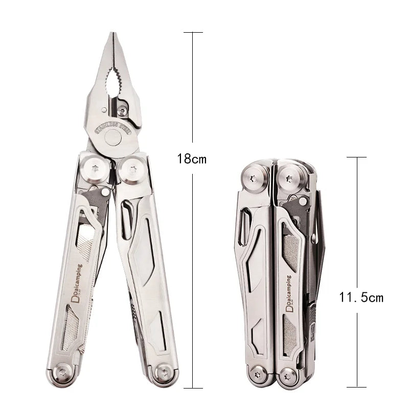 Multi Tool hand Set, Replaceable Parts, Cutter, Survival Pliers, Folding Knife