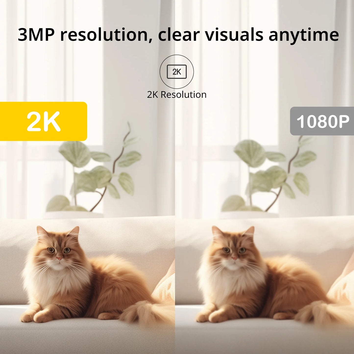 Surveillance Camera,  3MP 5/2.4GHz WiFi Indoor Home Security, Mini IP Smart Family CCTV Pet Camera Video Monitor 24/7  K10