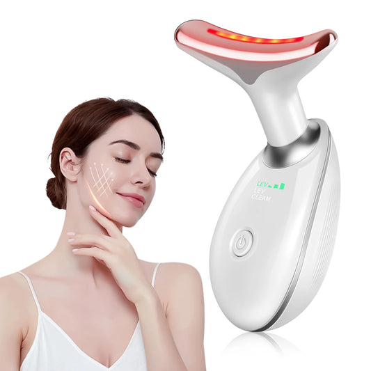 Dual Ring Roller, lifting and Tightening Massager, Upgraded neck massager USB Charging, Great Holiday Gift