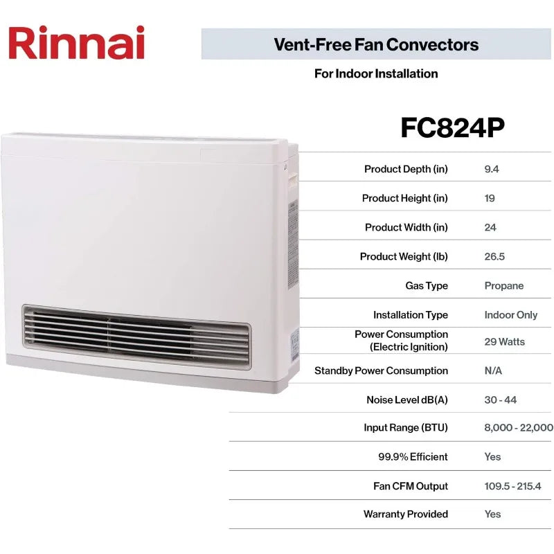 Energy Efficient,Programmable Thermostat, Ventless Heater