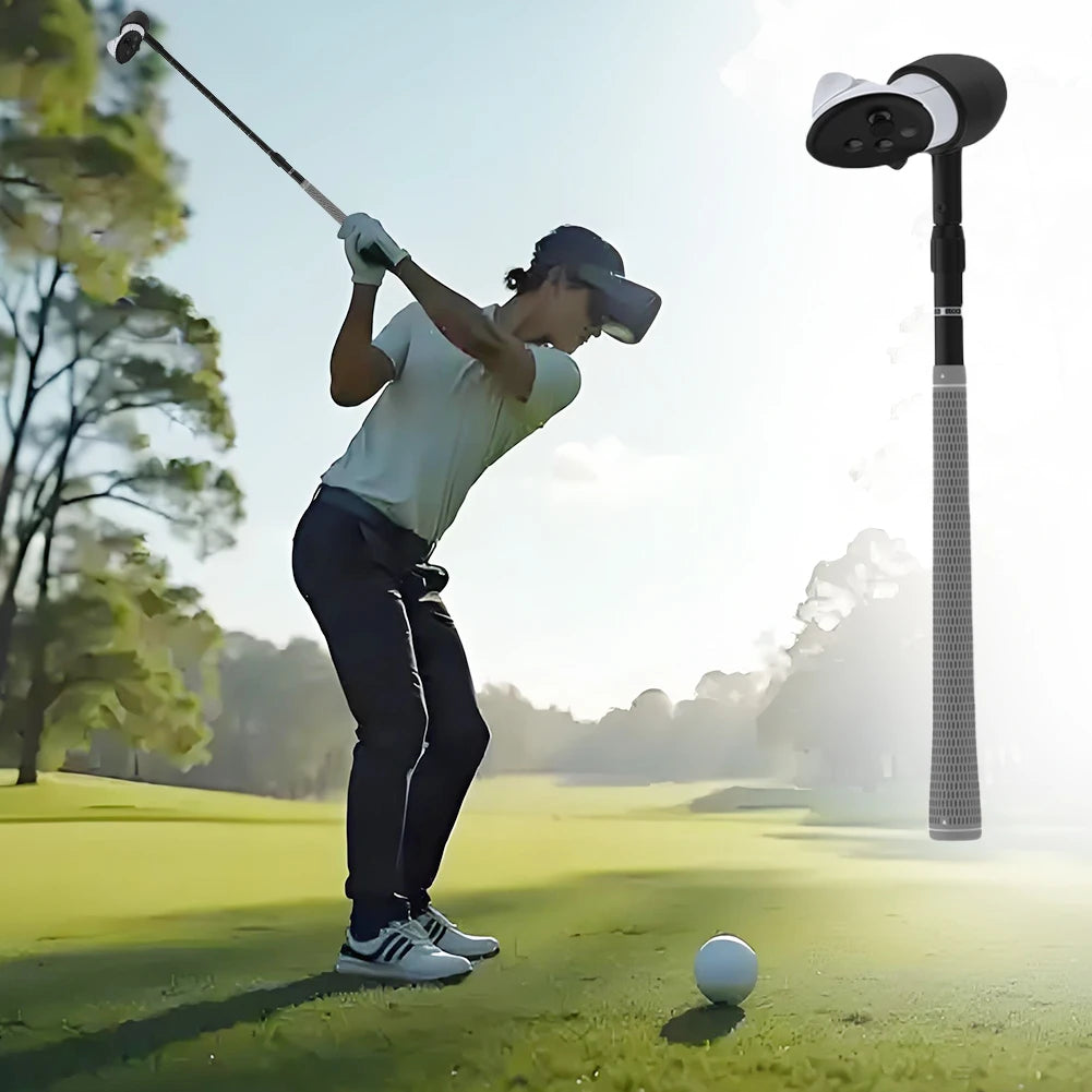 VR Golf Club, VR Golf Handle Grip Non-Slip VR, Grip 80 Degree Keep Tracking for Meta Quest 3S/Quest 3/Quest 2 Controller