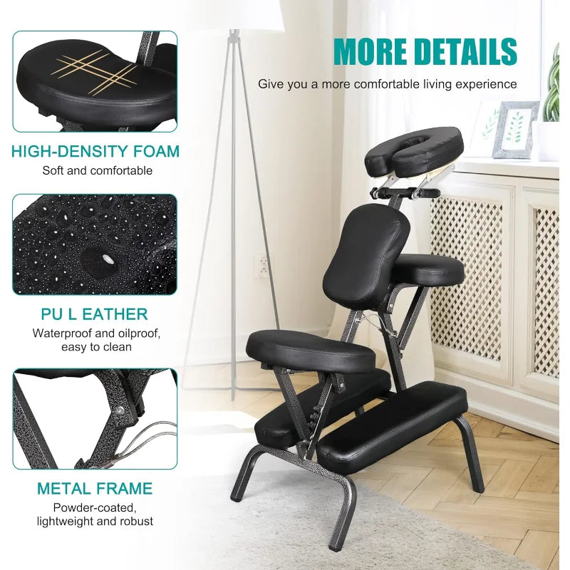 4 inch Thick Sponge Face Cradle, foldable, Portable, Massage Chair, Spa Salon Massage Chair