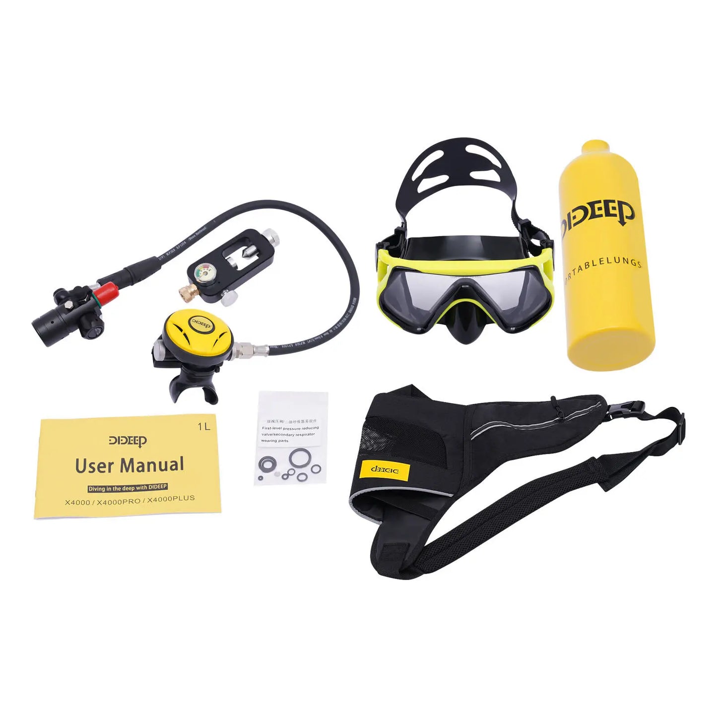 Mini Scuba Tank , reusable, Breathing Capacity For 15-20 Minutes Underwater