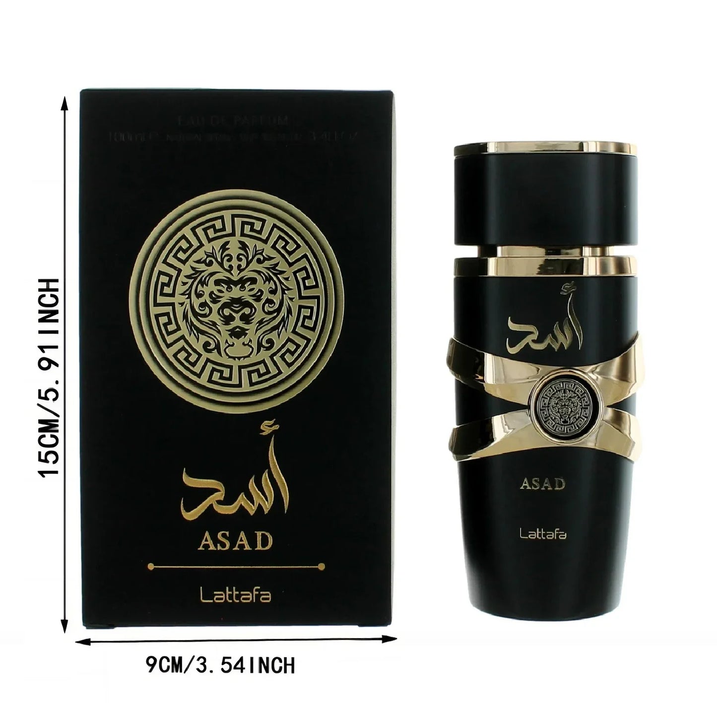 ASAD perfume for unisex Long Lasting EDP 3.3 / 3.4 oz Cologne New in Box