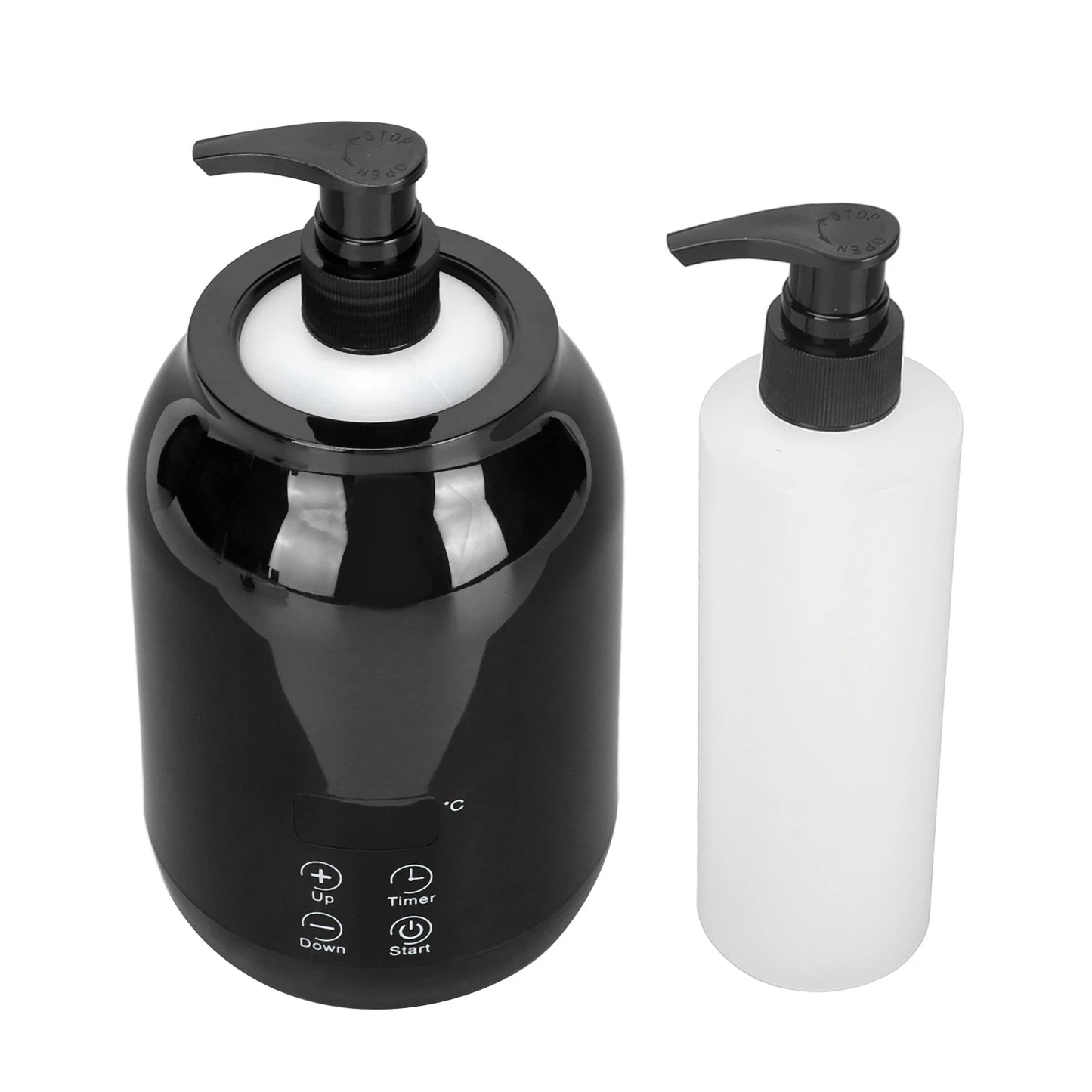Essential Oil Heater LED Display Temperature Adjust Single Massage Oil Bottle Warmer US Plug